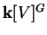 ${\bf k}[V]^G$