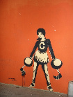 Deadly Cheerleader Street Art