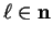 $\ell\in {\bf n}$