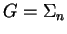 $G = \Sigma_n$