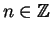$n\in \mathbb{Z} $