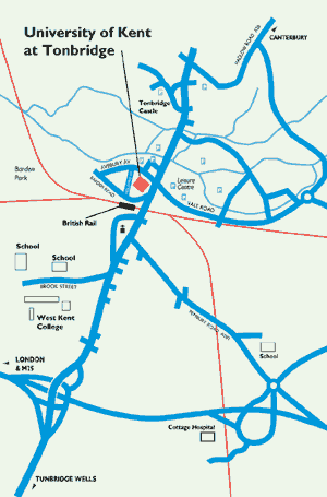 Map of Tonbridge