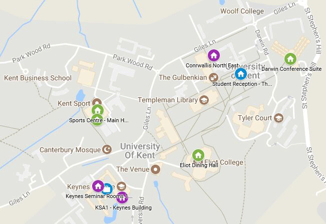 University Of Kent Canterbury Campus Map